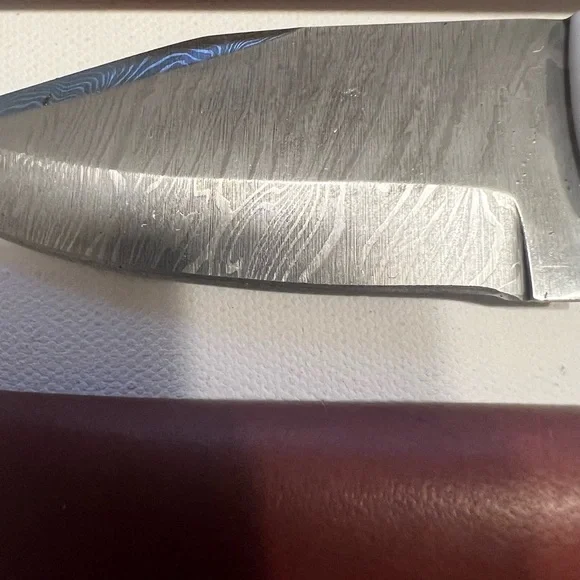 New Snoop Dogg Damascus 9" Knife with Sheath. Thick!! (C4) - Picture 2 of 6